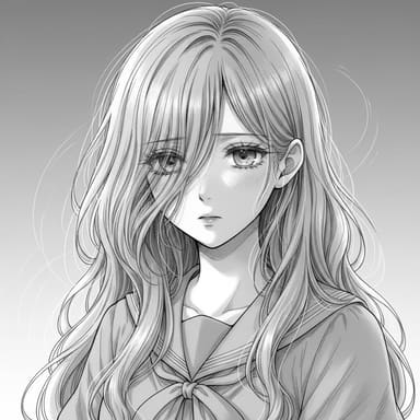 Black and White Anime example 1 (black-white-anime)