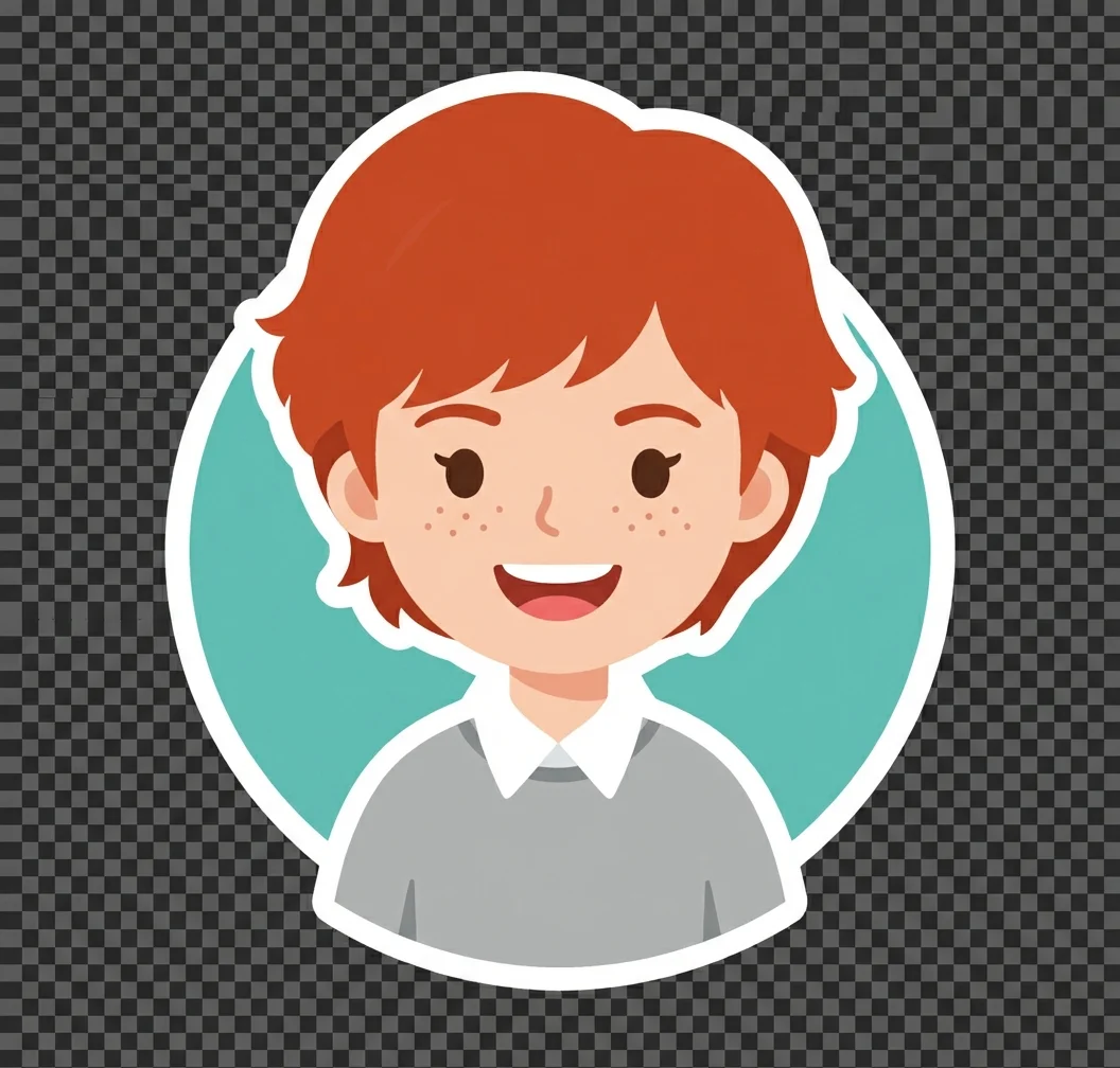 Flat Sticker Design - Nano banana AI generated result