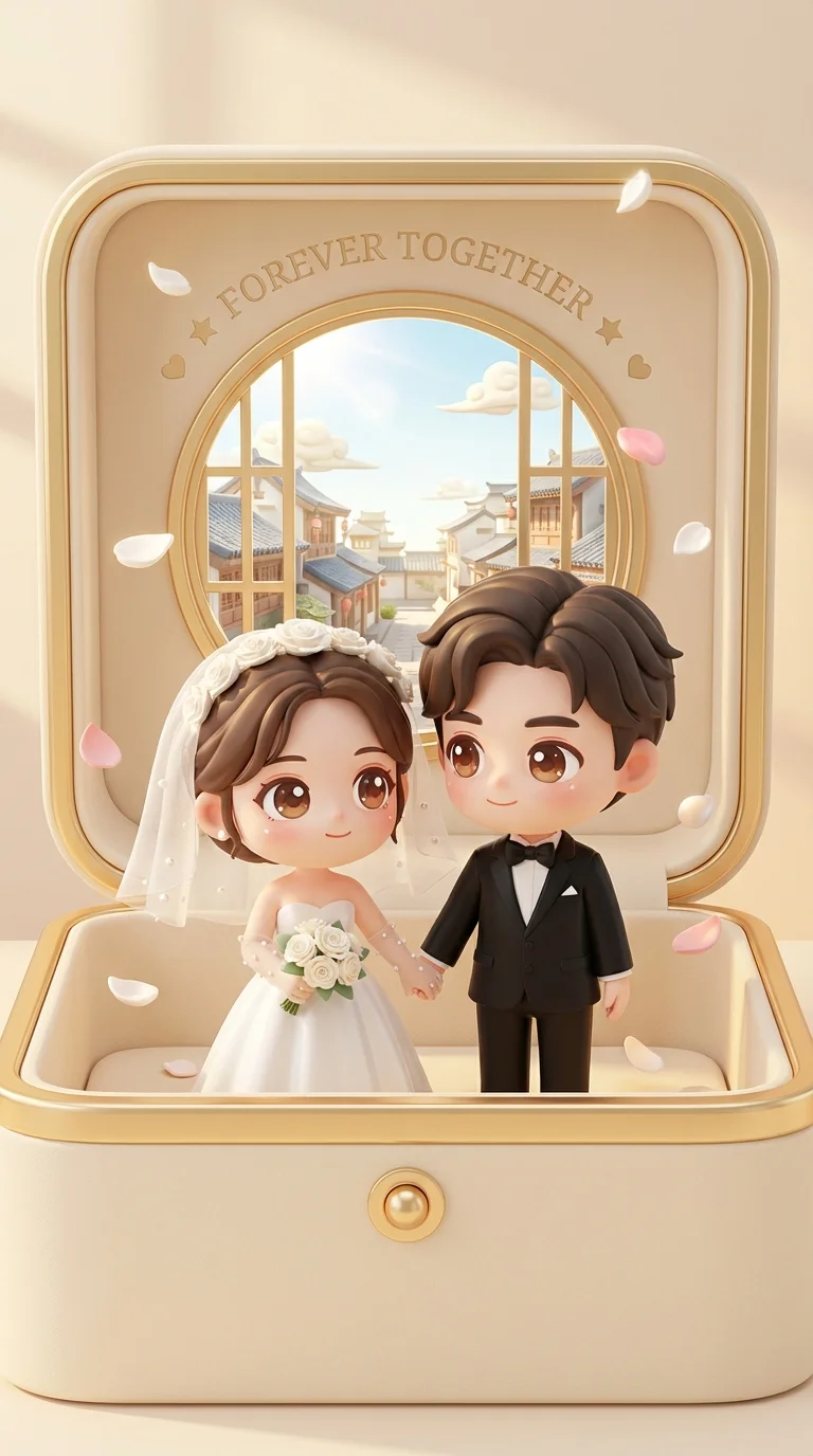 3D Couple Jewelry Box - Nano banana AI generated result