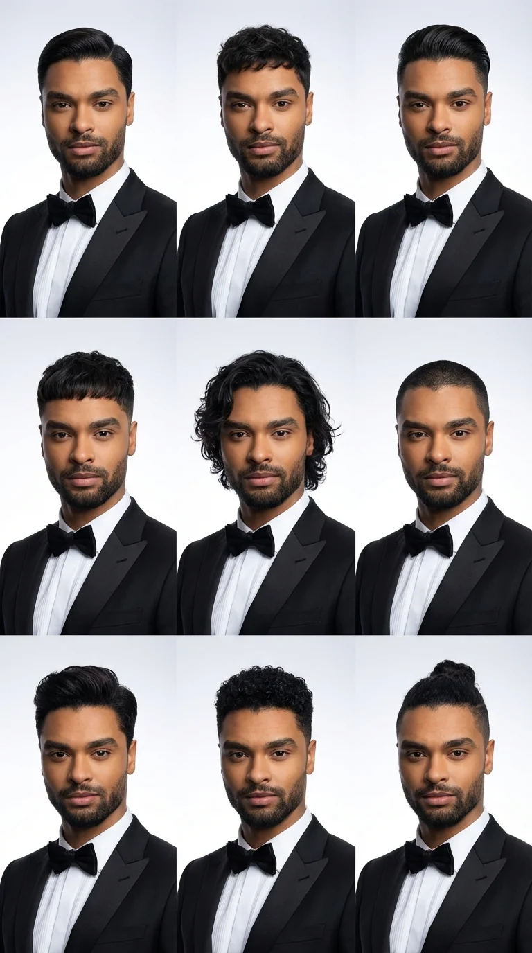 Men's Hairstyle 9-Grid - Nano banana AI generated result