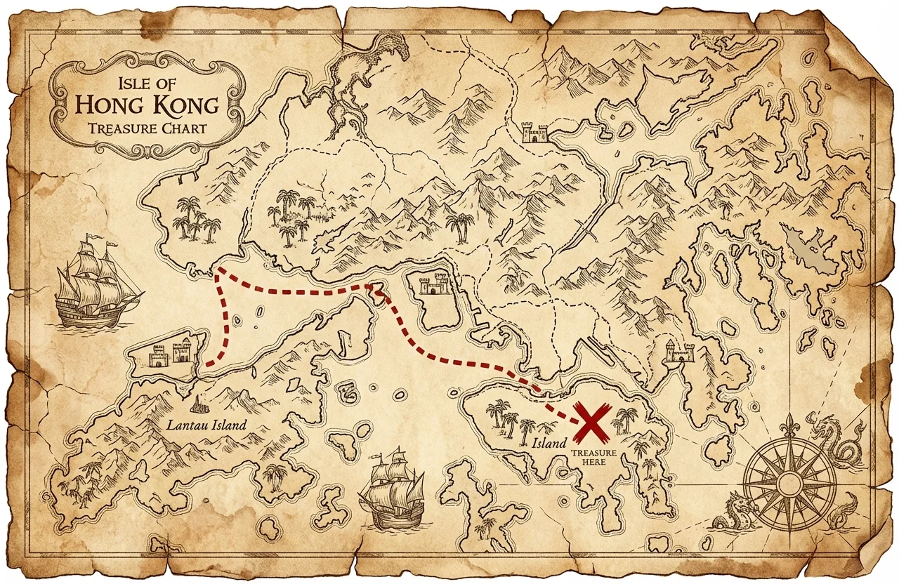 Ancient Treasure Map - Nano banana AI generated result