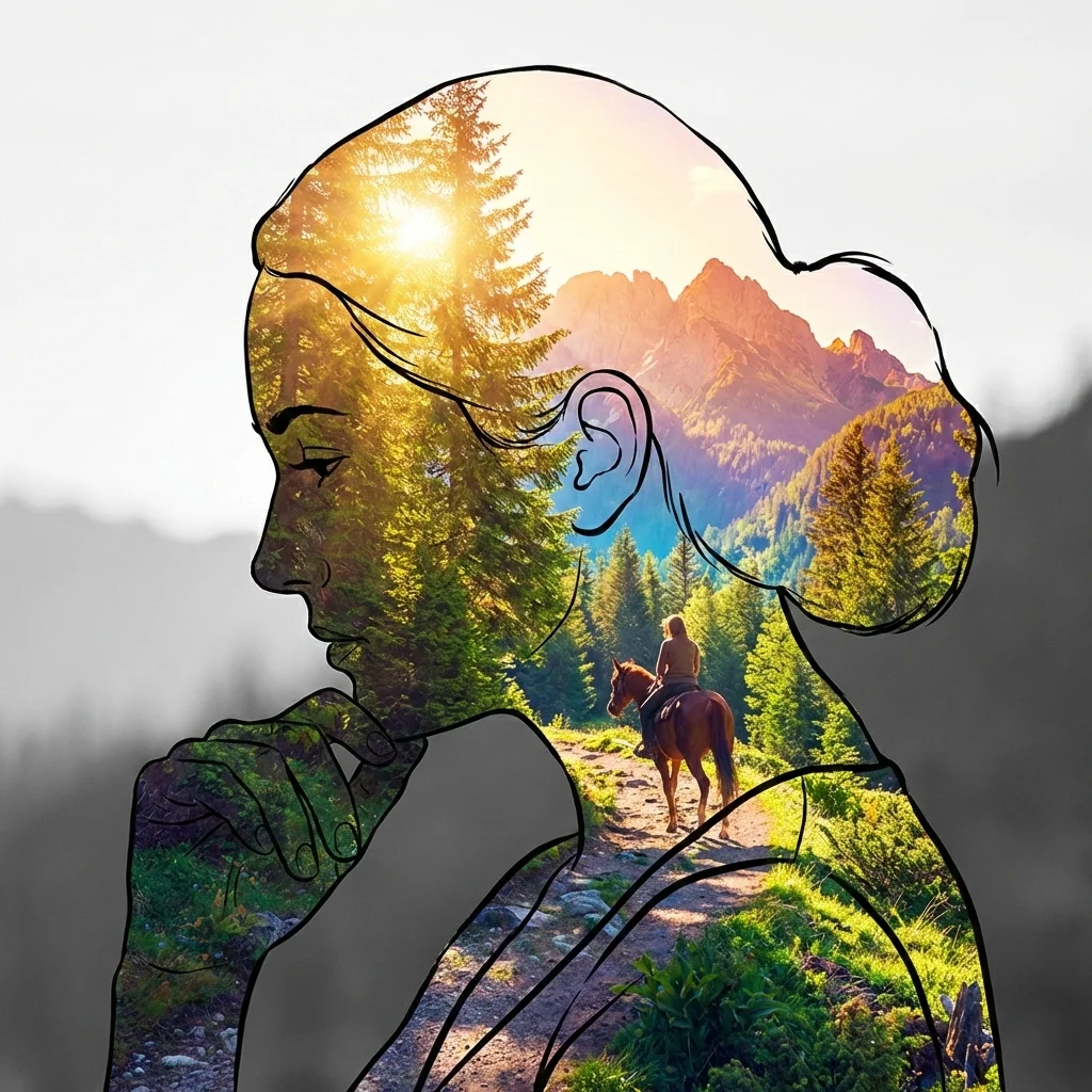 Double Exposure Art - Nano banana AI generated result