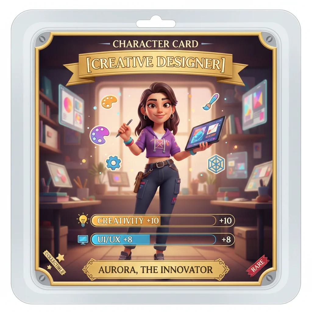 RPG Character Card - Nano banana AI generated result