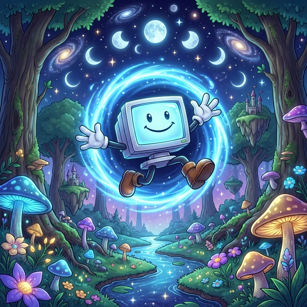 Fantasy Forest Portal - Nano banana AI generated result