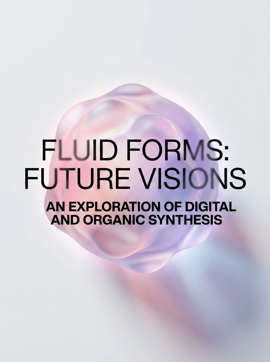 Fluid Glass Poster - Nano banana AI generated result