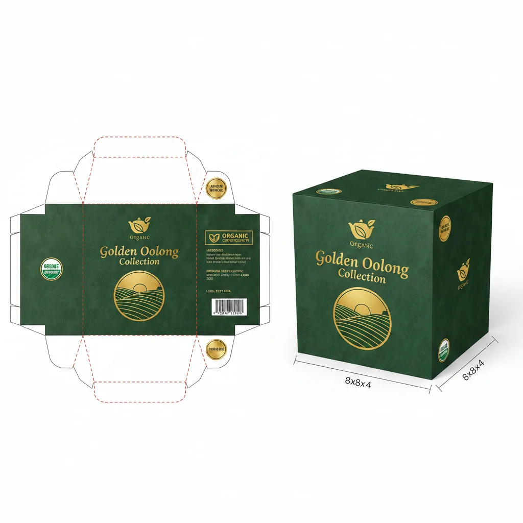 Packaging Design Dieline - Nano banana AI generated result