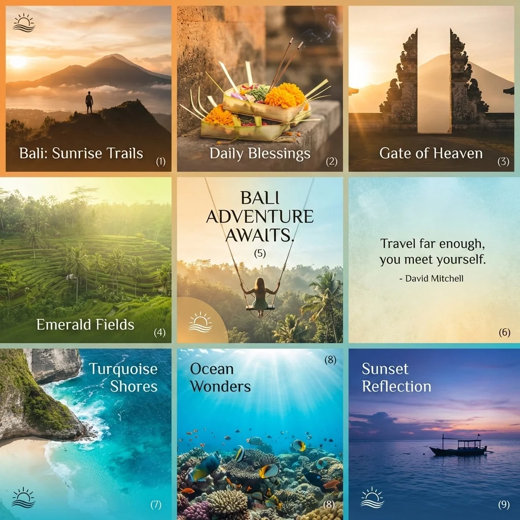 9-Grid Instagram Layout - Nano banana AI generated result