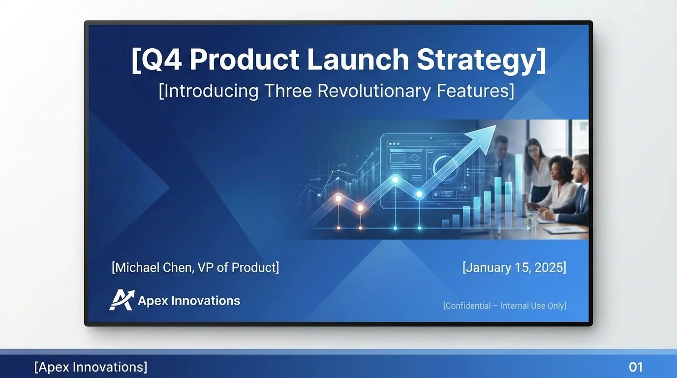 PowerPoint Title Slide - Nano banana AI generated result