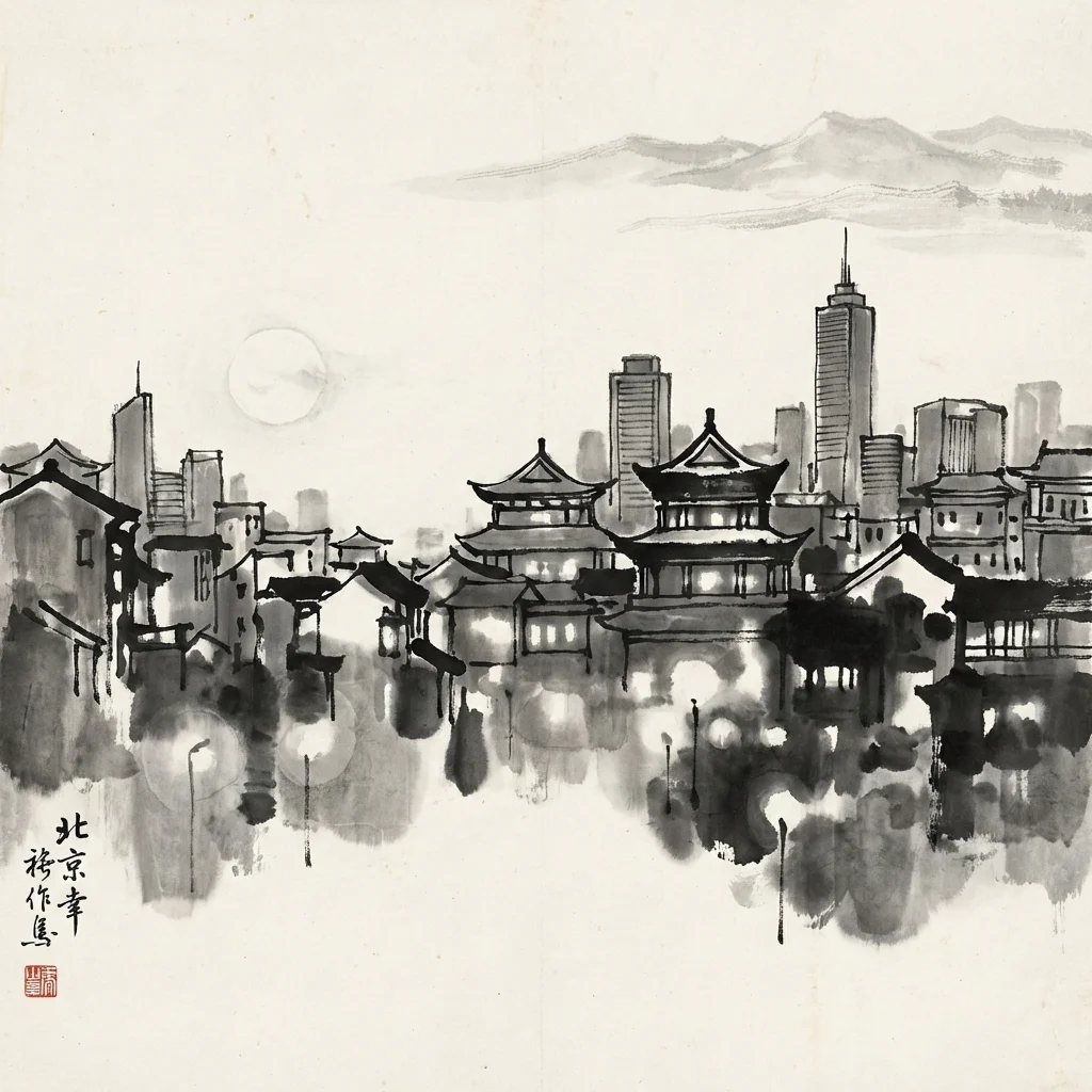 Chinese Ink Painting Style - Nano banana AI generated result