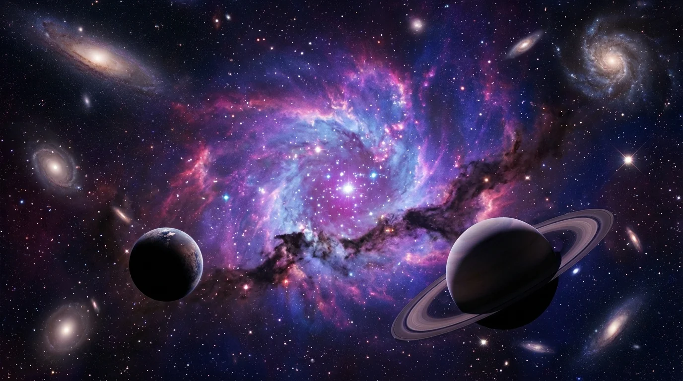 Cosmic Space Background - Nano banana AI generated result