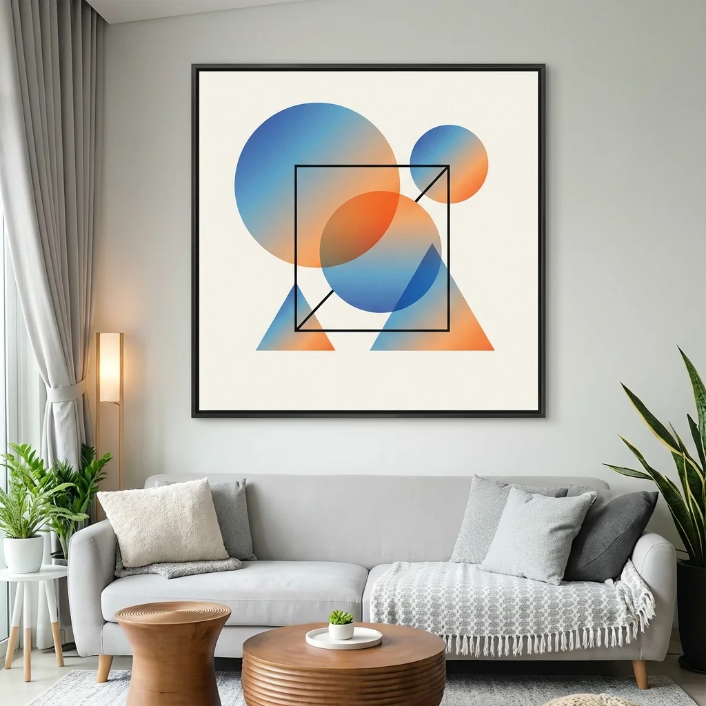 Abstract Geometric Art - Nano banana AI generated result