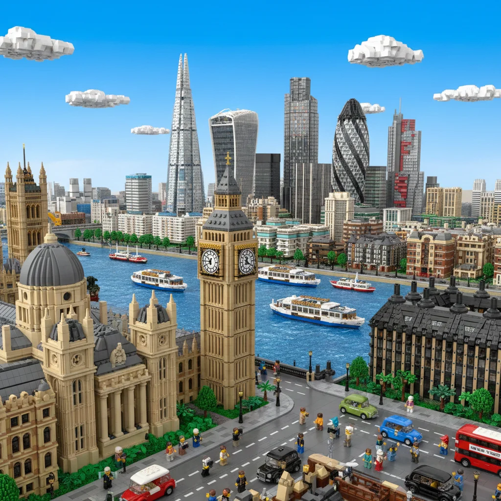 LEGO City Panorama - Nano banana AI generated result