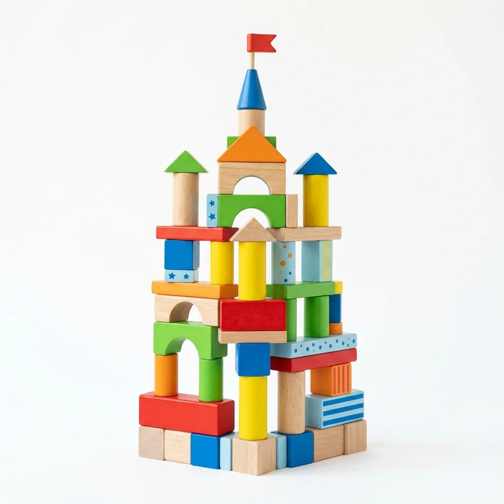 儿童玩具白底图 — Nano Banana AI-generated image, 母婴 白底产品图