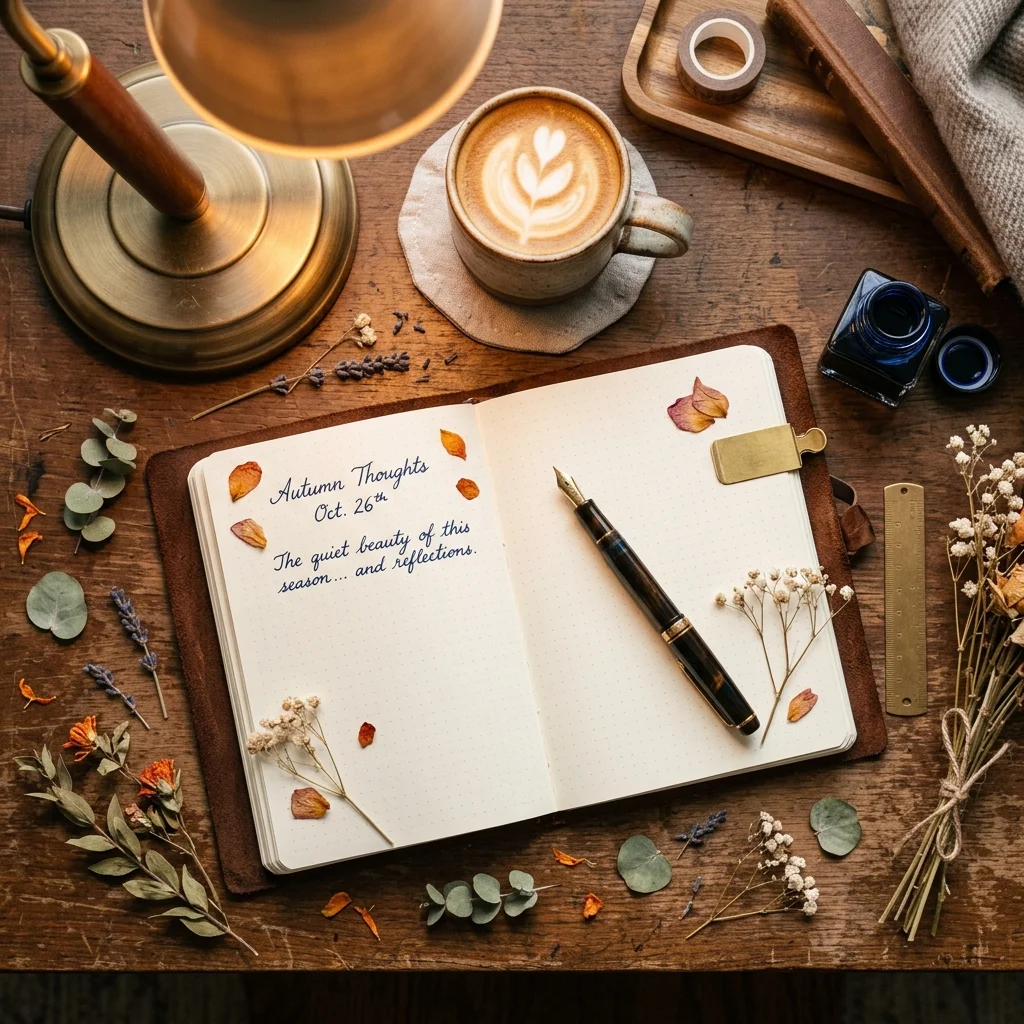 文具场景图-书桌 — Nano Banana AI-generated image, 文创 场景生活图